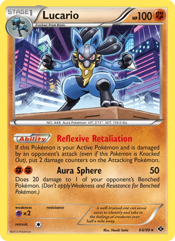Lucario — Next Destinies card #64