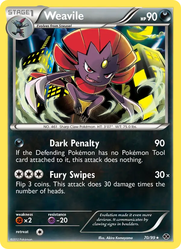 Weavile — Next Destinies card #70