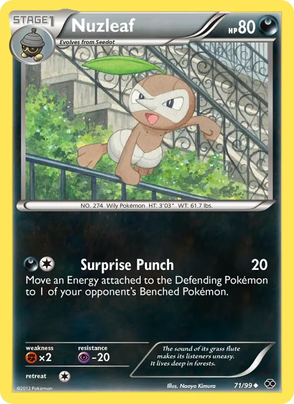 Nuzleaf — Next Destinies card #71