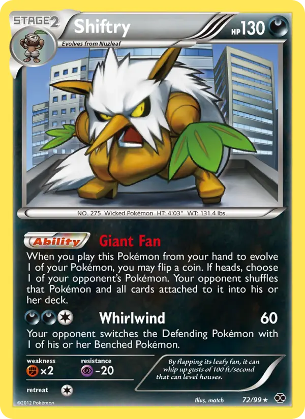 Shiftry — Next Destinies card #72