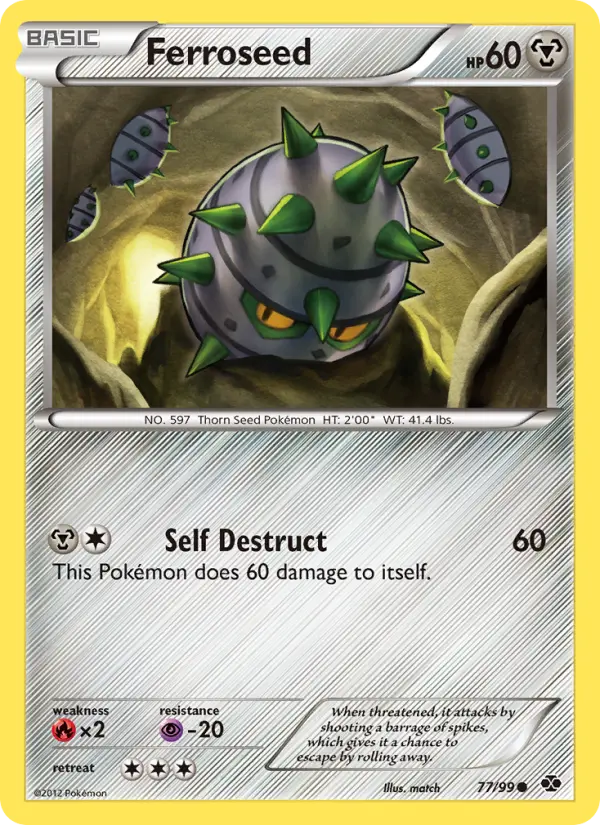 Ferroseed — Next Destinies card #77