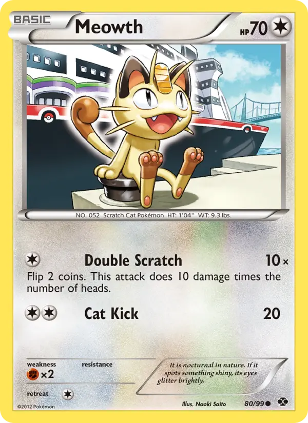 Meowth — Next Destinies card #80