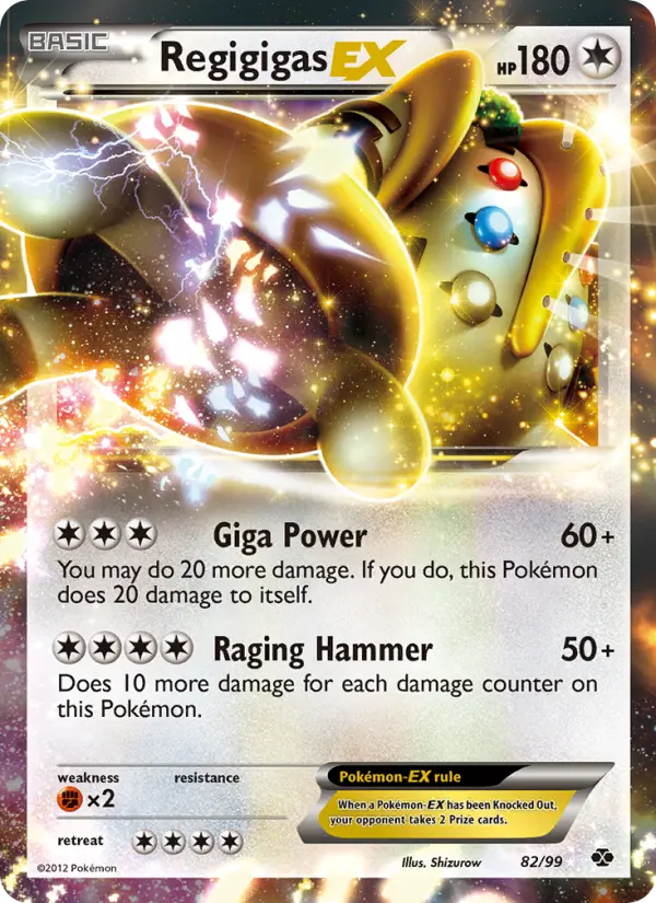 Regigigas-EX — Next Destinies card #82