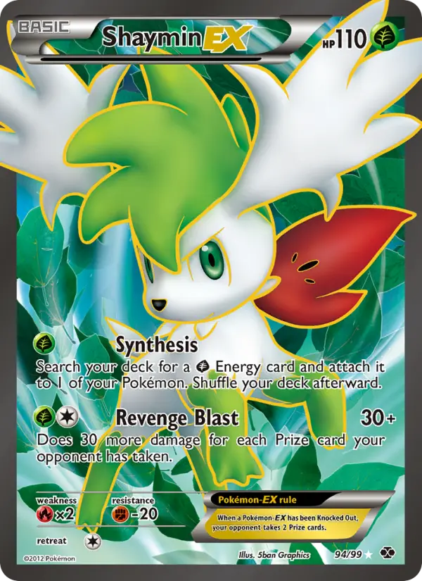 Shaymin-EX — Next Destinies card #94