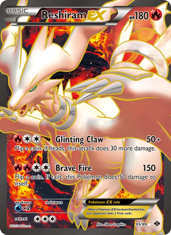 Reshiram-EX — Next Destinies card #95