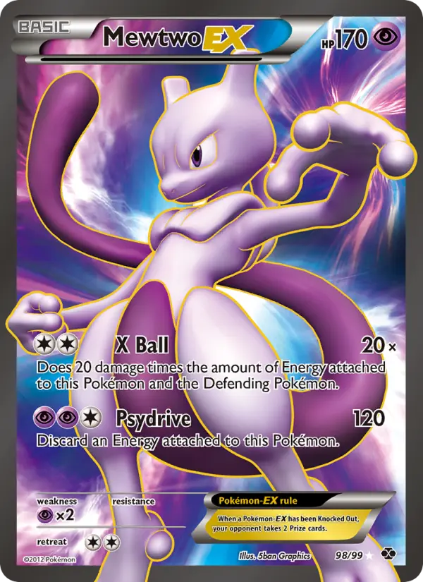 Mewtwo-EX — Next Destinies card #98