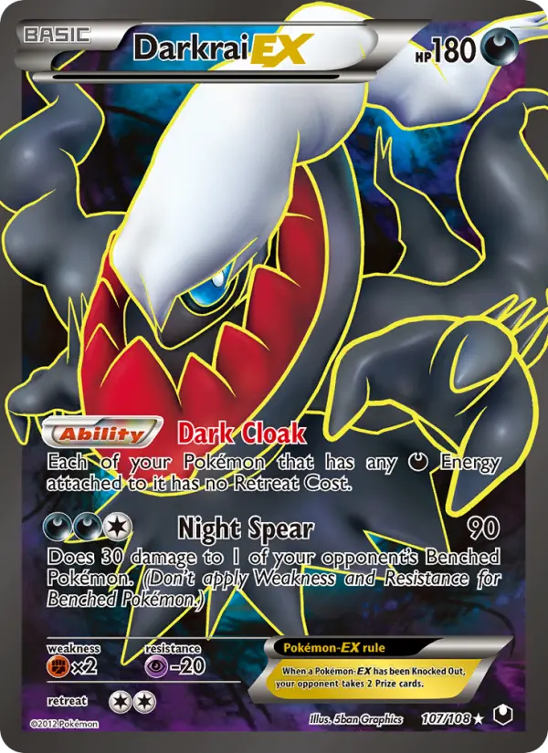 Darkrai-EX — Dark Explorers card #107