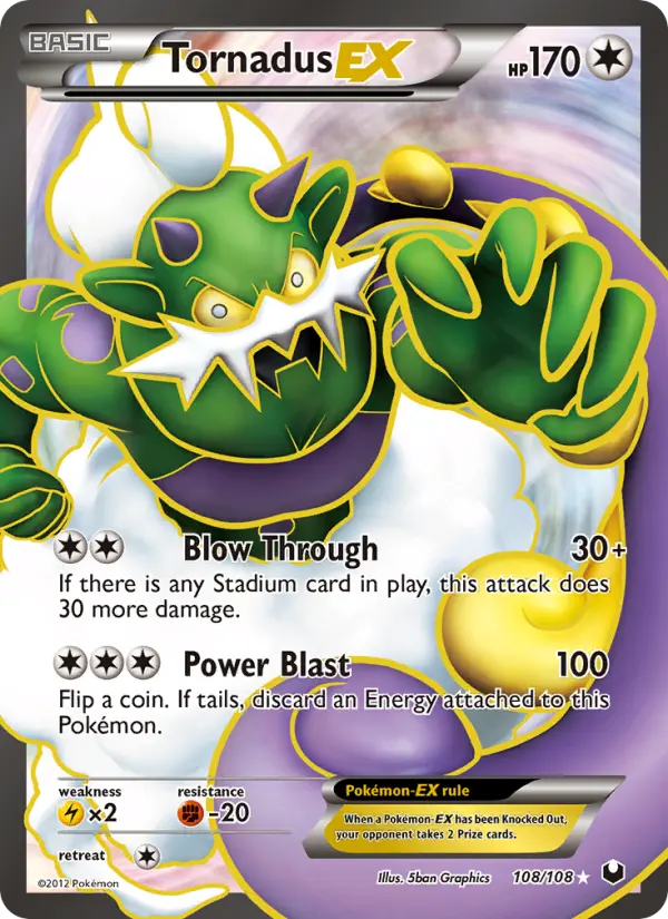 Tornadus-EX — Dark Explorers card #108