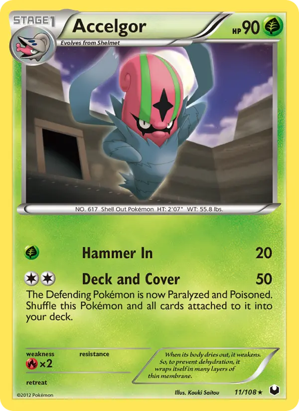 Accelgor — Dark Explorers card #11