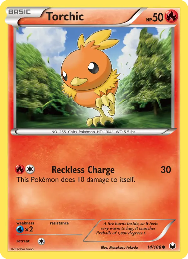 Torchic — Dark Explorers card #14
