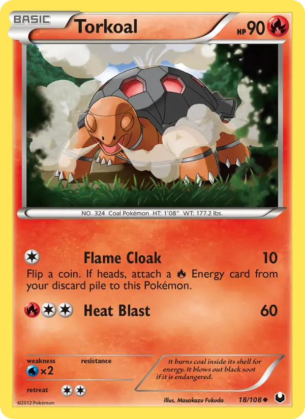 Torkoal — Dark Explorers card #18