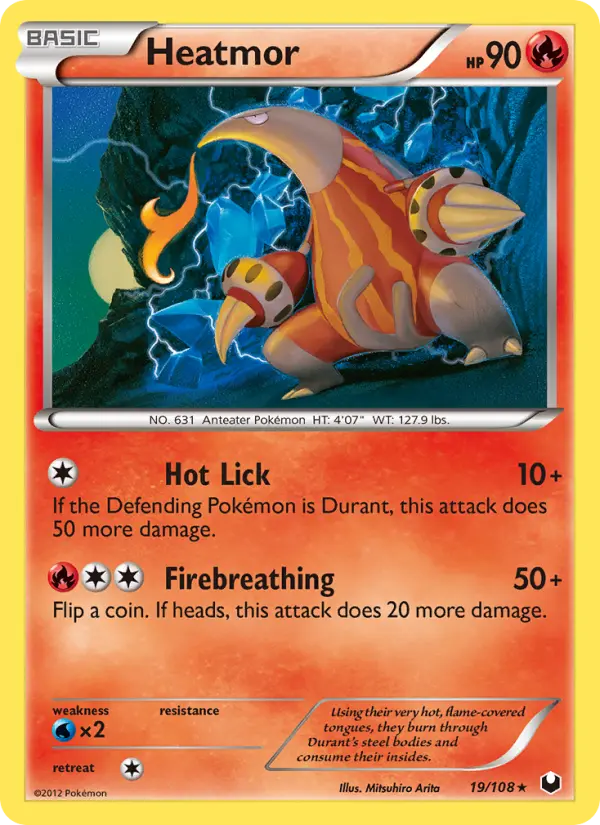 Heatmor — Dark Explorers card #19