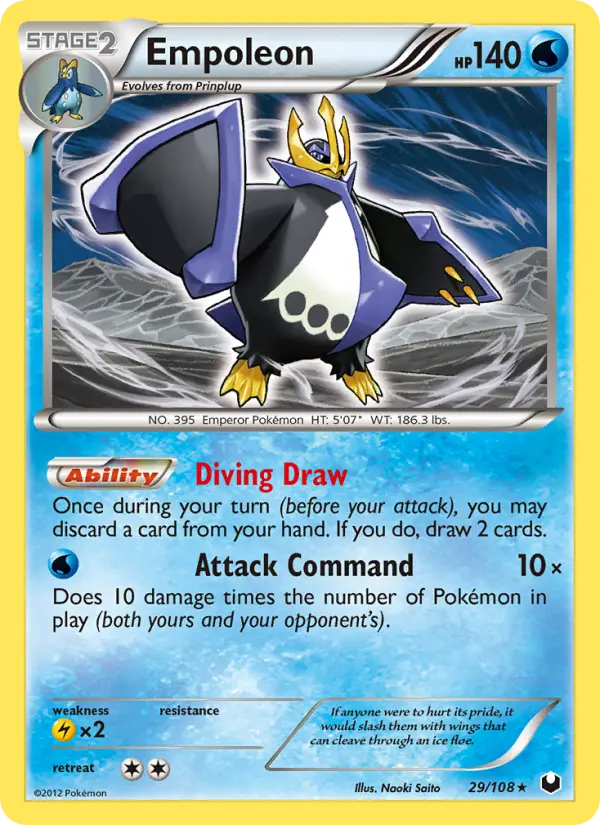 Empoleon — Dark Explorers card #29