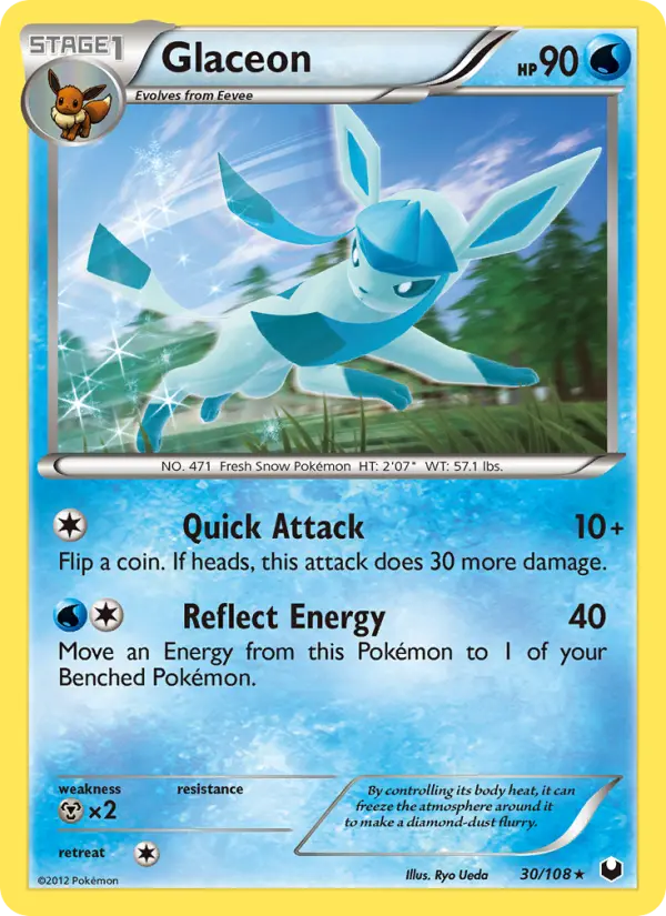 Glaceon — Dark Explorers card #30