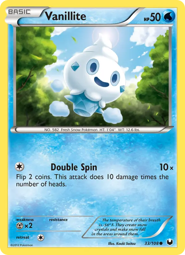 Vanillite — Dark Explorers card #33