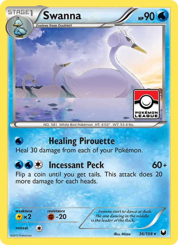 Swanna — Dark Explorers card #36