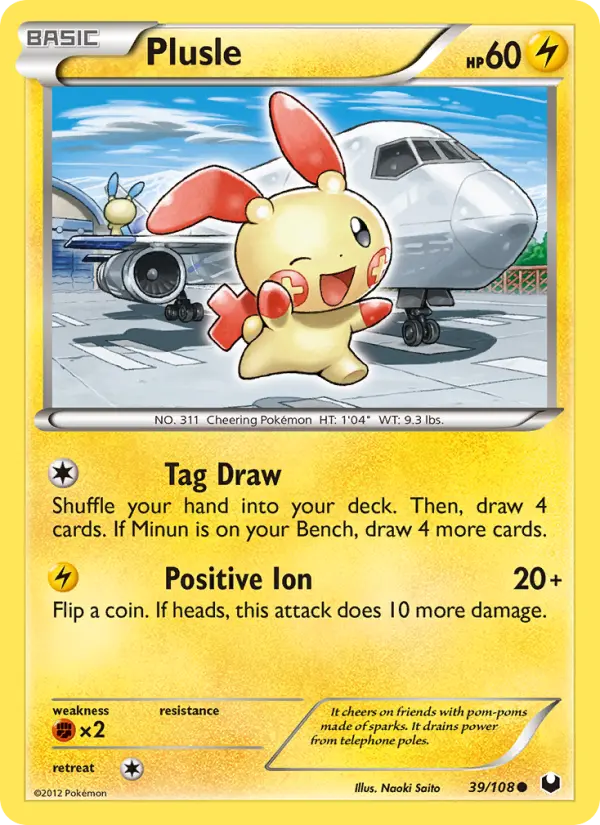 Plusle — Dark Explorers card #39