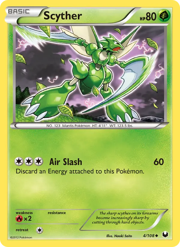 Scyther — Dark Explorers card #4