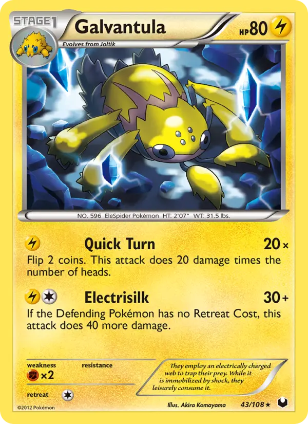 Galvantula — Dark Explorers card #43