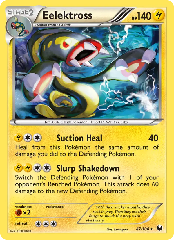 Eelektross — Dark Explorers card #47