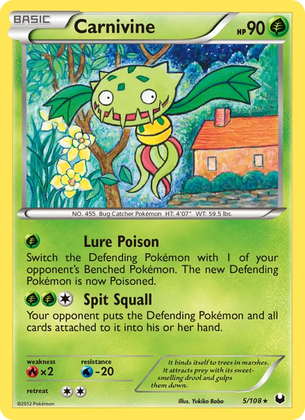 Carnivine — Dark Explorers card #5