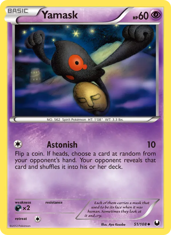 Yamask — Dark Explorers card #51