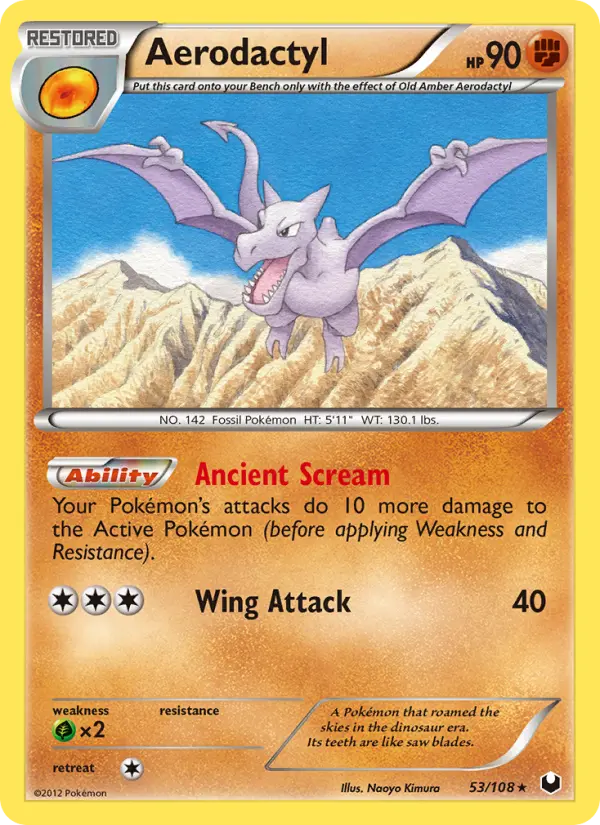 Aerodactyl — Dark Explorers card #53