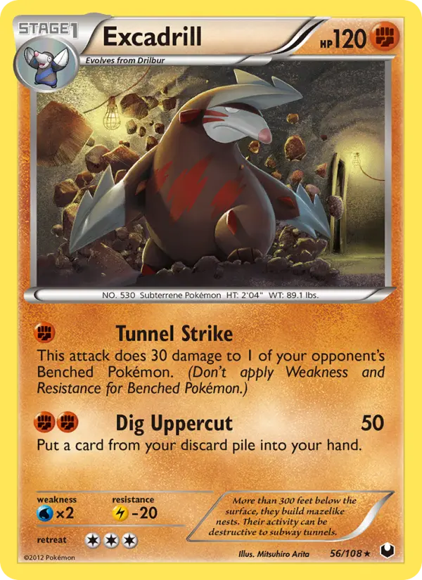 Excadrill — Dark Explorers card #56