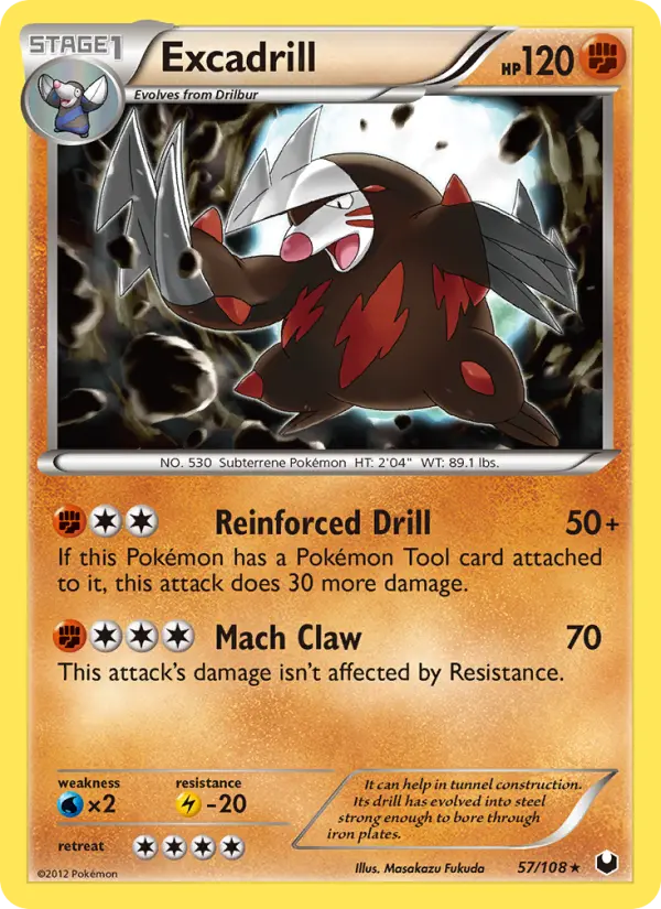 Excadrill — Dark Explorers card #57