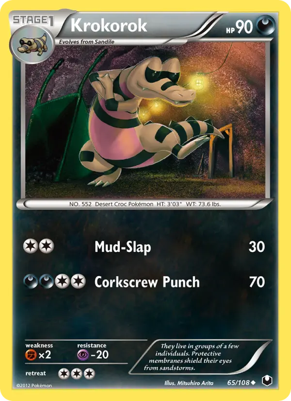 Krokorok — Dark Explorers card #65