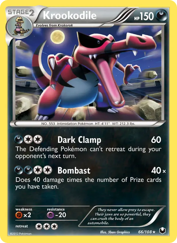 Krookodile — Dark Explorers card #66