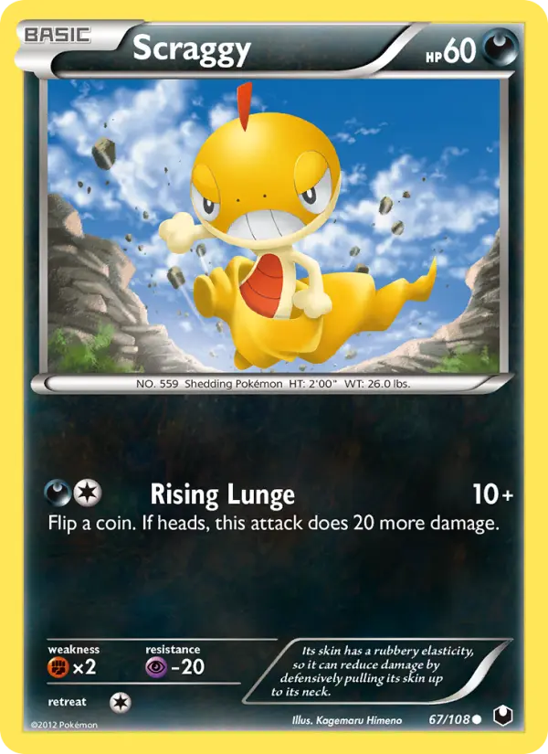 Scraggy — Dark Explorers card #67