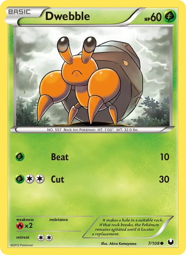 Dwebble — Dark Explorers card #7