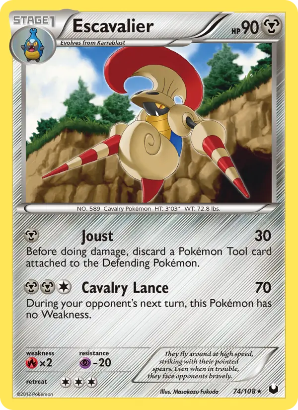 Escavalier — Dark Explorers card #74