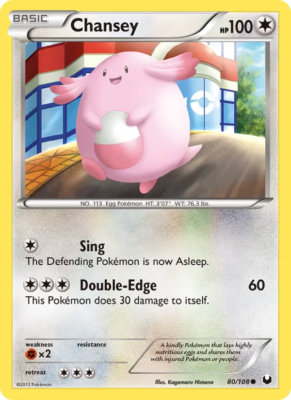 Chansey — Dark Explorers card #80