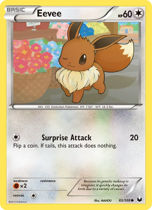 Eevee — Dark Explorers card #83