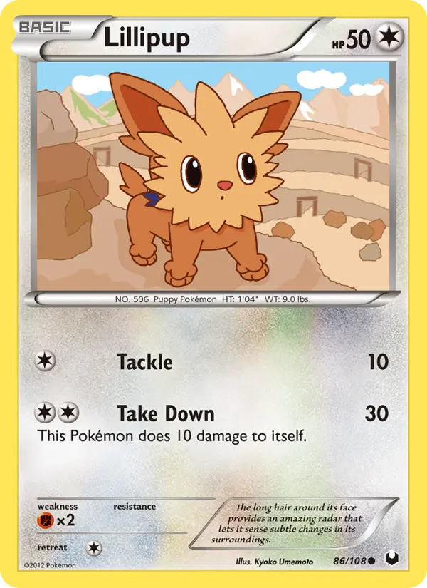 Lillipup — Dark Explorers card #86