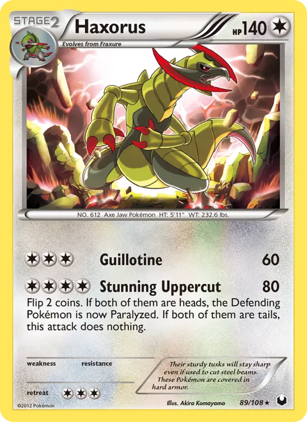 Haxorus — Dark Explorers card #89