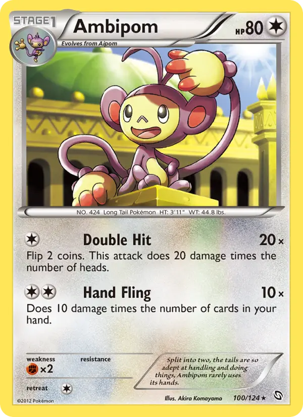 Ambipom — Dragons Exalted card #100