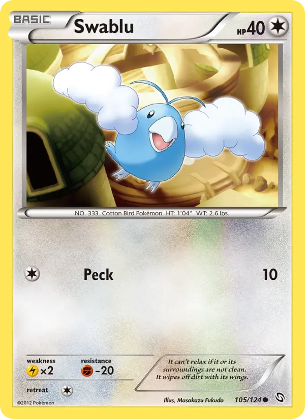 Swablu — Dragons Exalted card #105