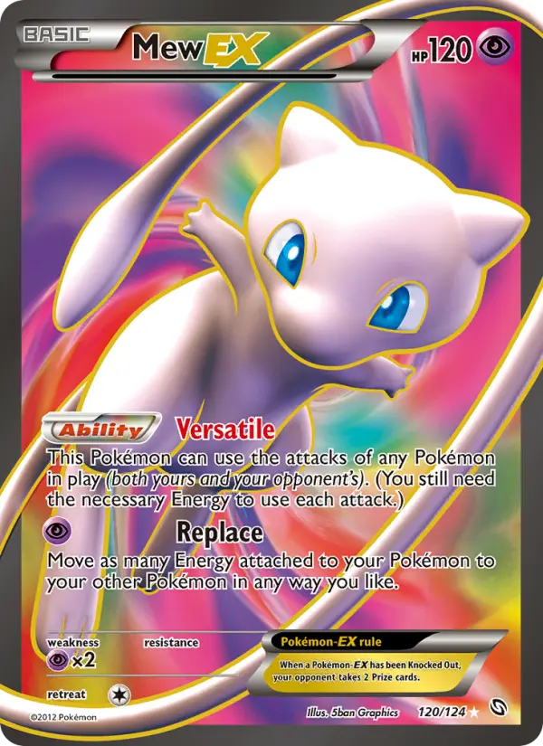 Mew-EX — Dragons Exalted card #120