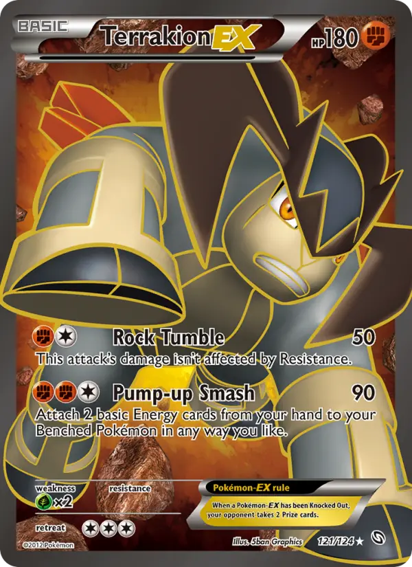 Terrakion-EX — Dragons Exalted card #121