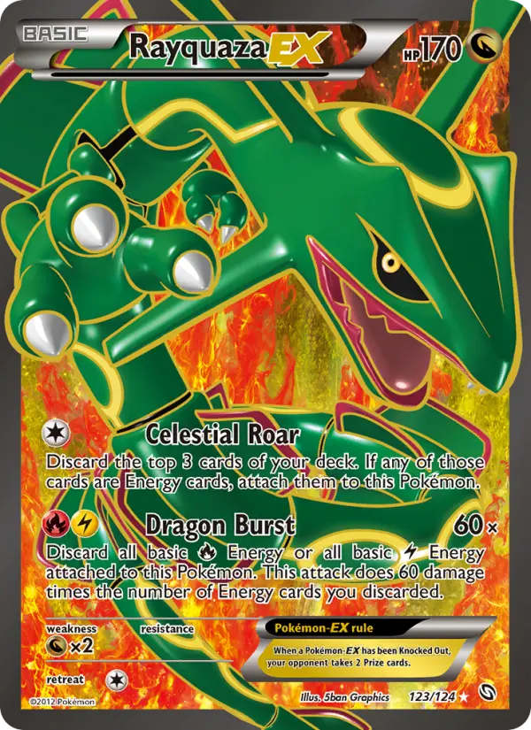 Rayquaza-EX — Dragons Exalted card #123