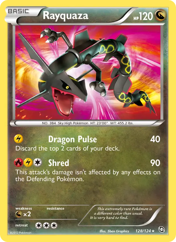Rayquaza — Dragons Exalted card #128