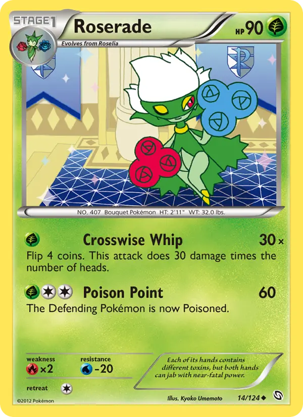 Roserade — Dragons Exalted card #14