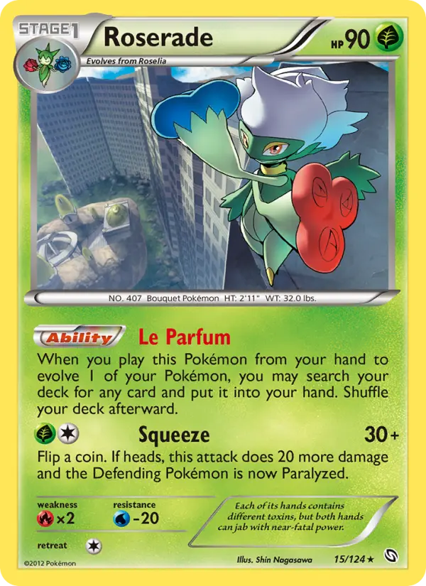 Roserade — Dragons Exalted card #15