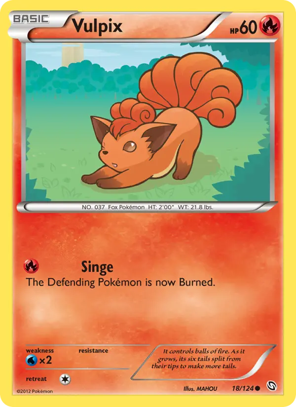 Vulpix — Dragons Exalted card #18