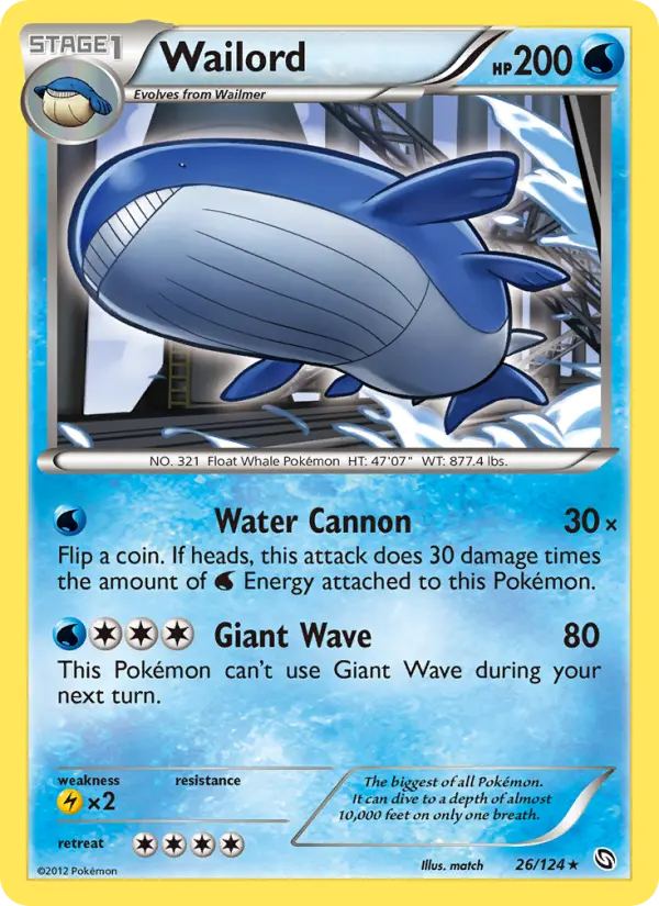 Wailord — Dragons Exalted card #26