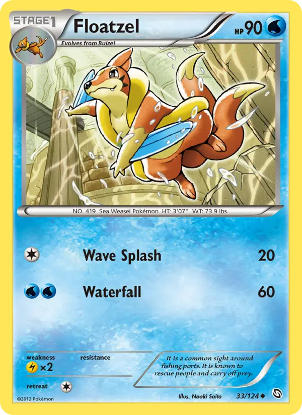 Floatzel — Dragons Exalted card #33