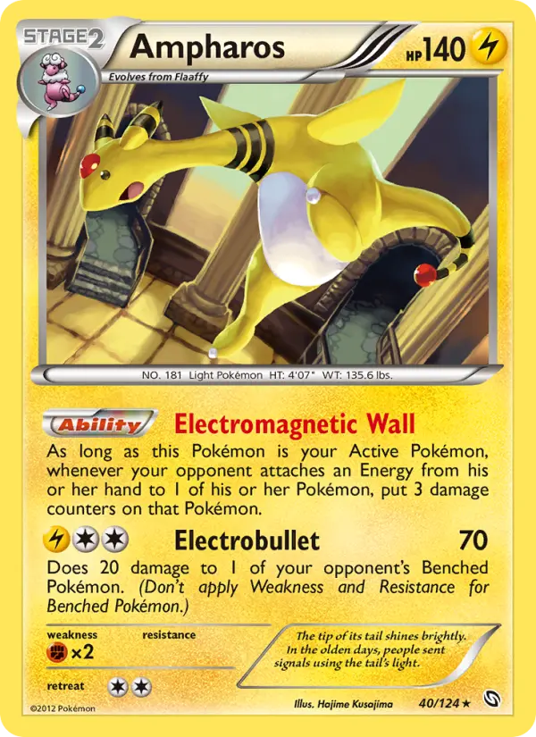 Ampharos — Dragons Exalted card #40